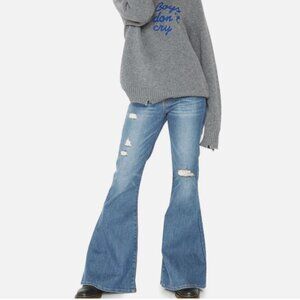 SR vs. Sandrine Rose Free People Super Flare Jeans Indigo NWT Size 27